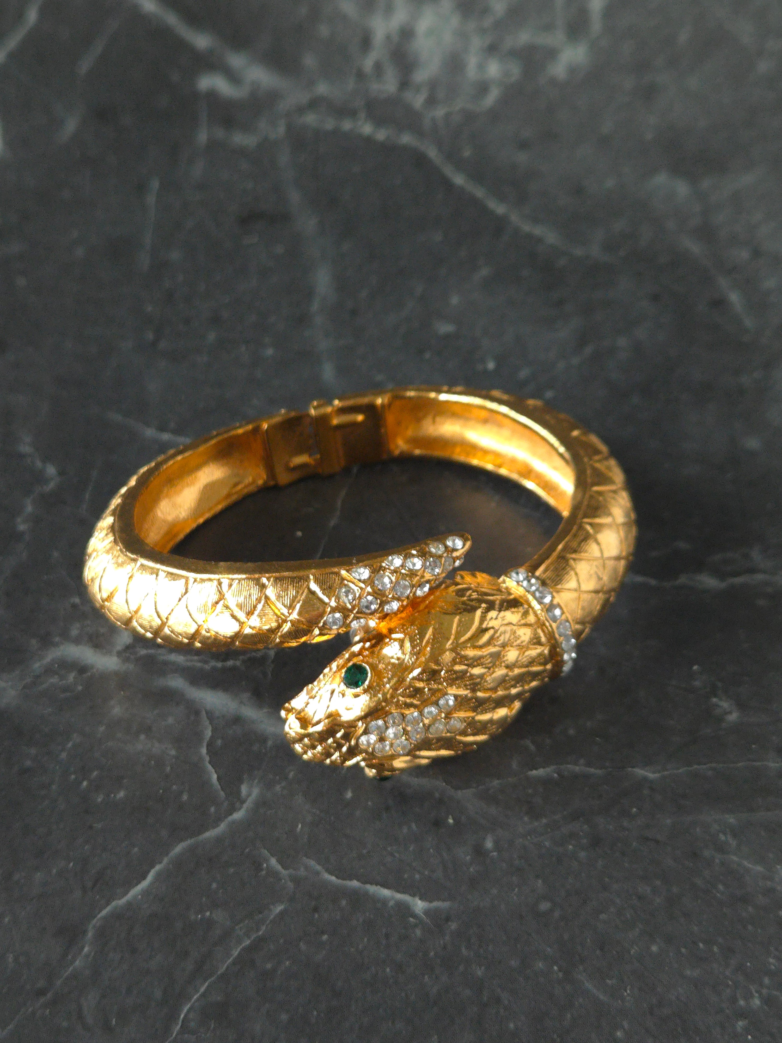 KJL Serpent Crystal Bangle Watch