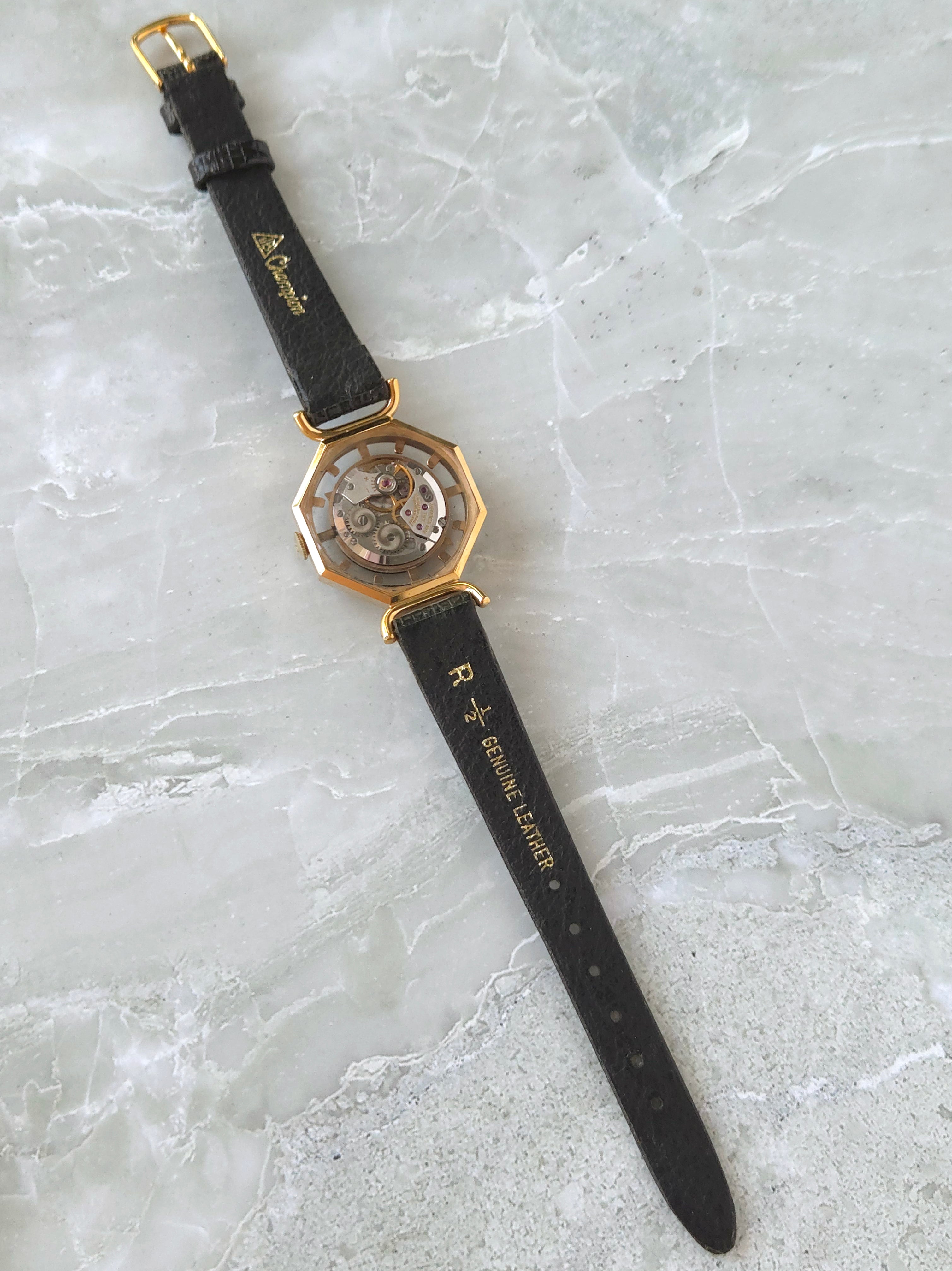 Rare Vintage Juvenia Swiss Skeleton Mechanical Ladies Watch