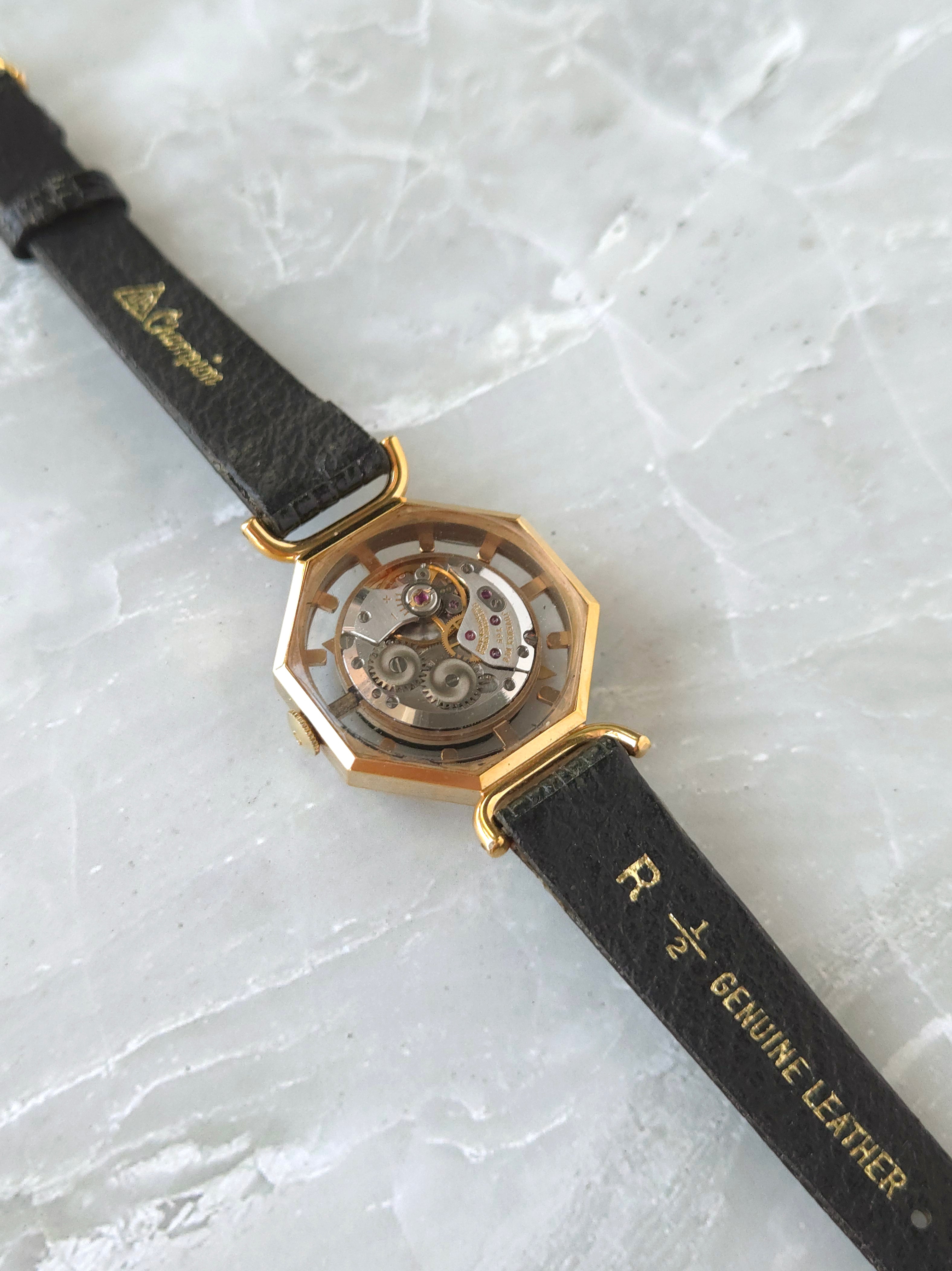 Rare Vintage Juvenia Swiss Skeleton Mechanical Ladies Watch
