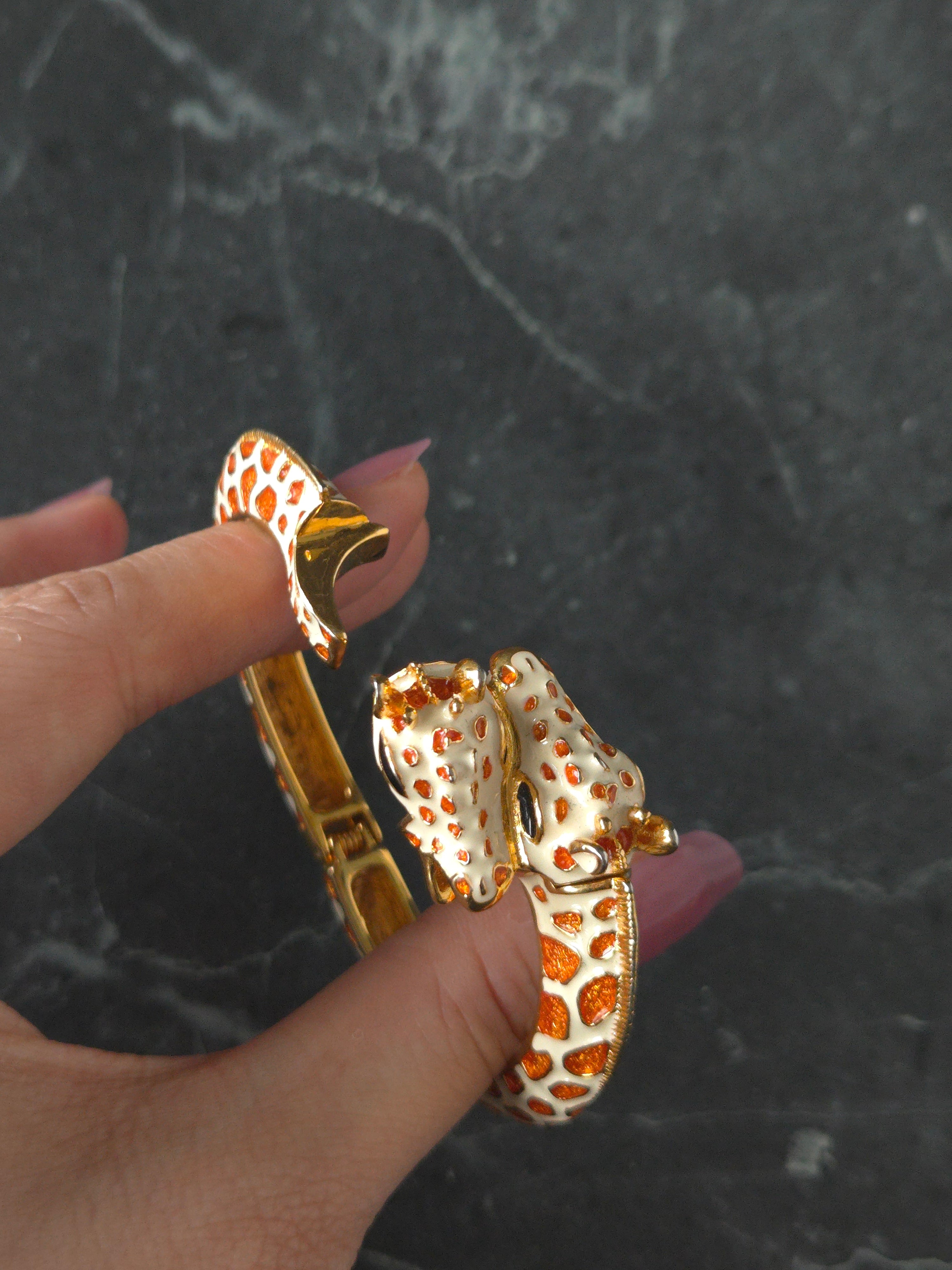 KJL Giraffe Hinge Bangle Quartz Watch