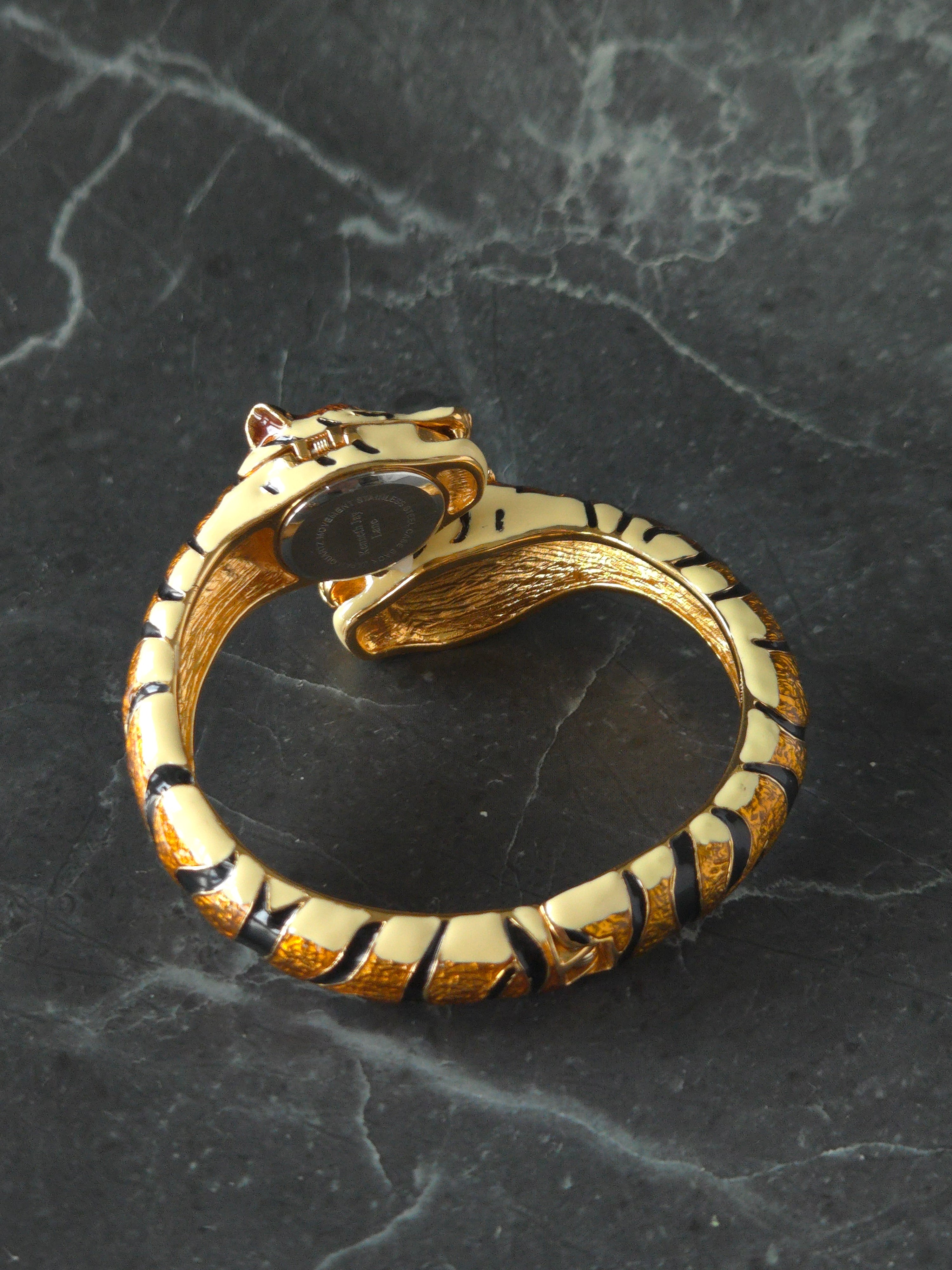 KJL Tiger Wrap Bangle Quartz Watch