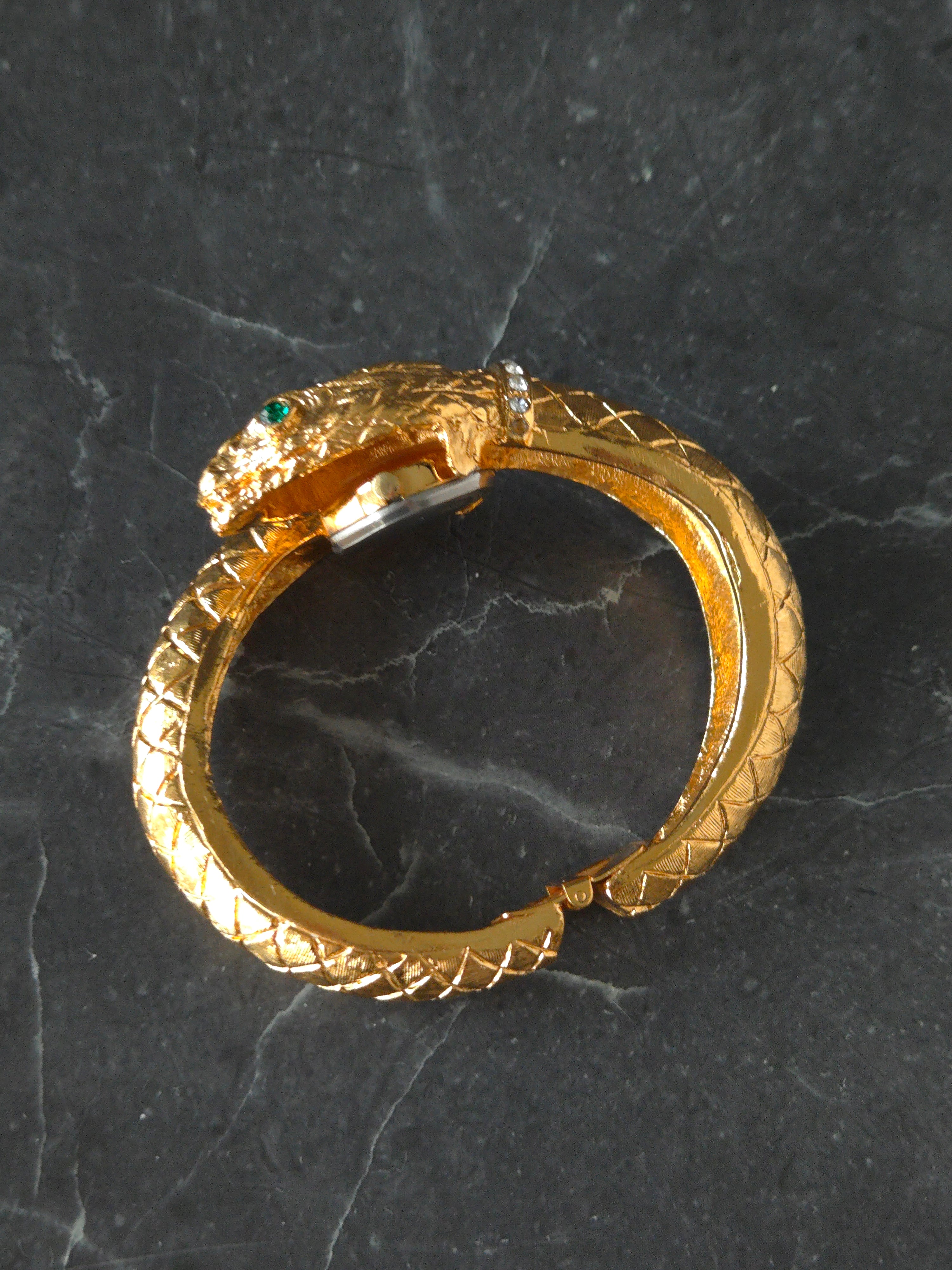 KJL Serpent Crystal Bangle Watch