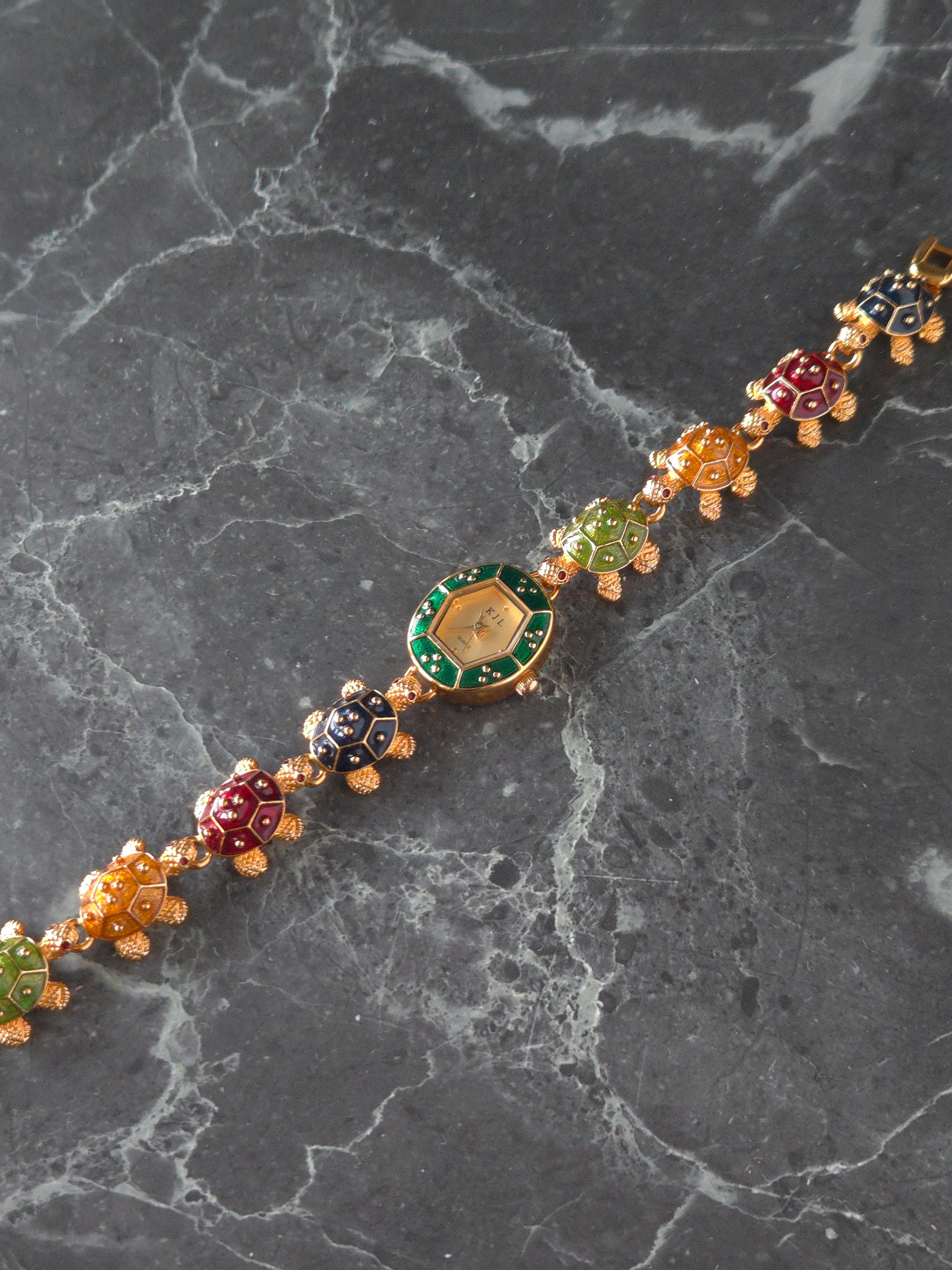 KJL Turtle Link Bracelet Quartz Watch