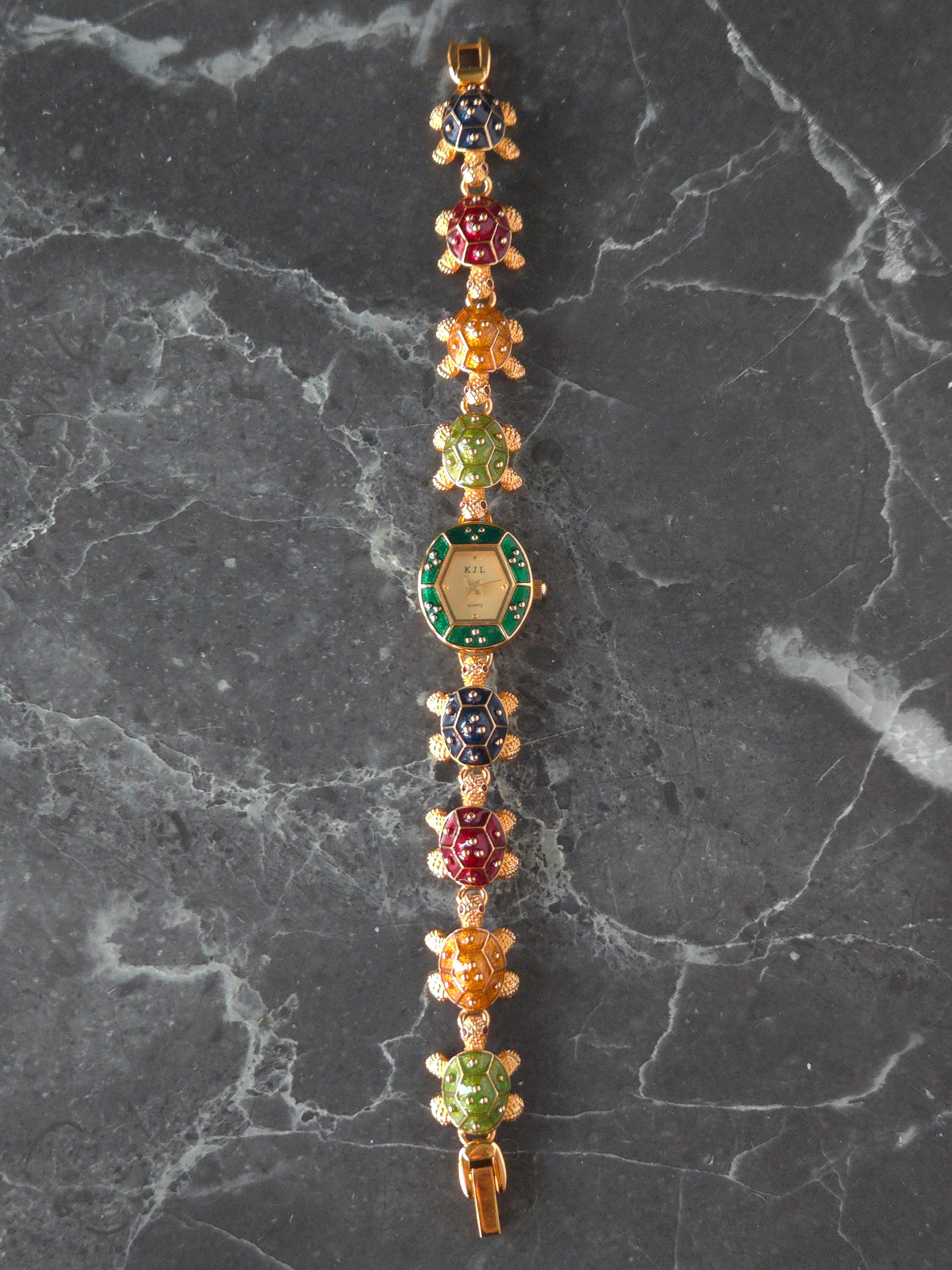KJL Turtle Link Bracelet Quartz Watch