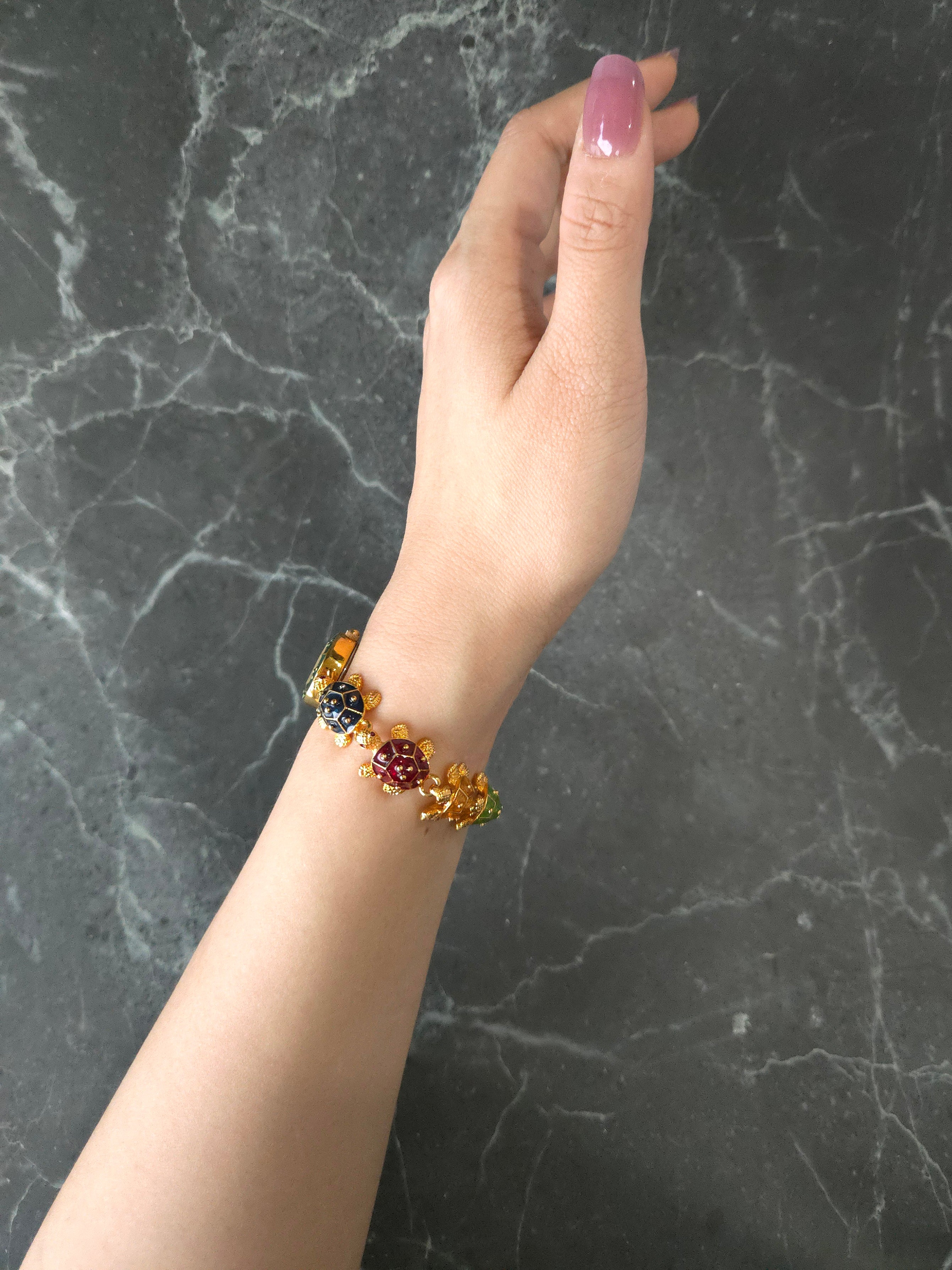 KJL Turtle Link Bracelet Quartz Watch