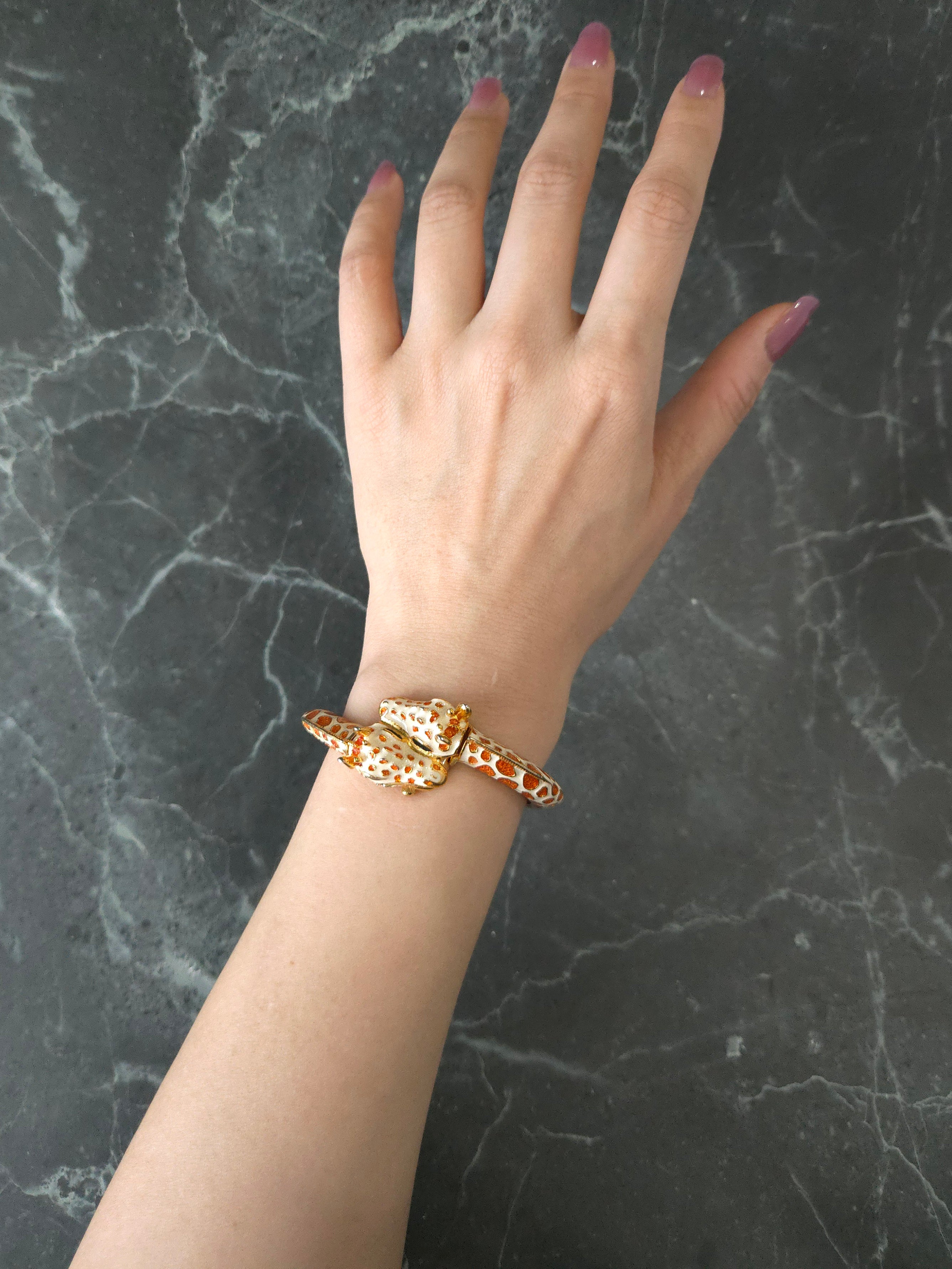 KJL Giraffe Hinge Bangle Quartz Watch