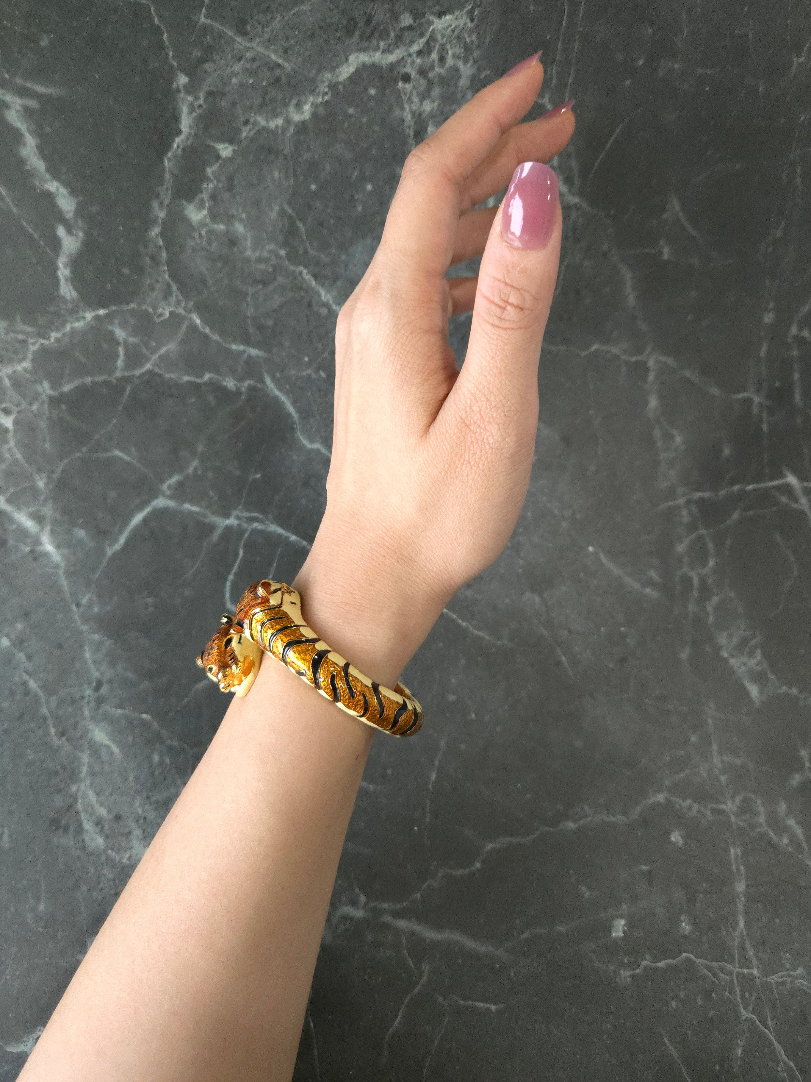 KJL Tiger Wrap Bangle Quartz Watch