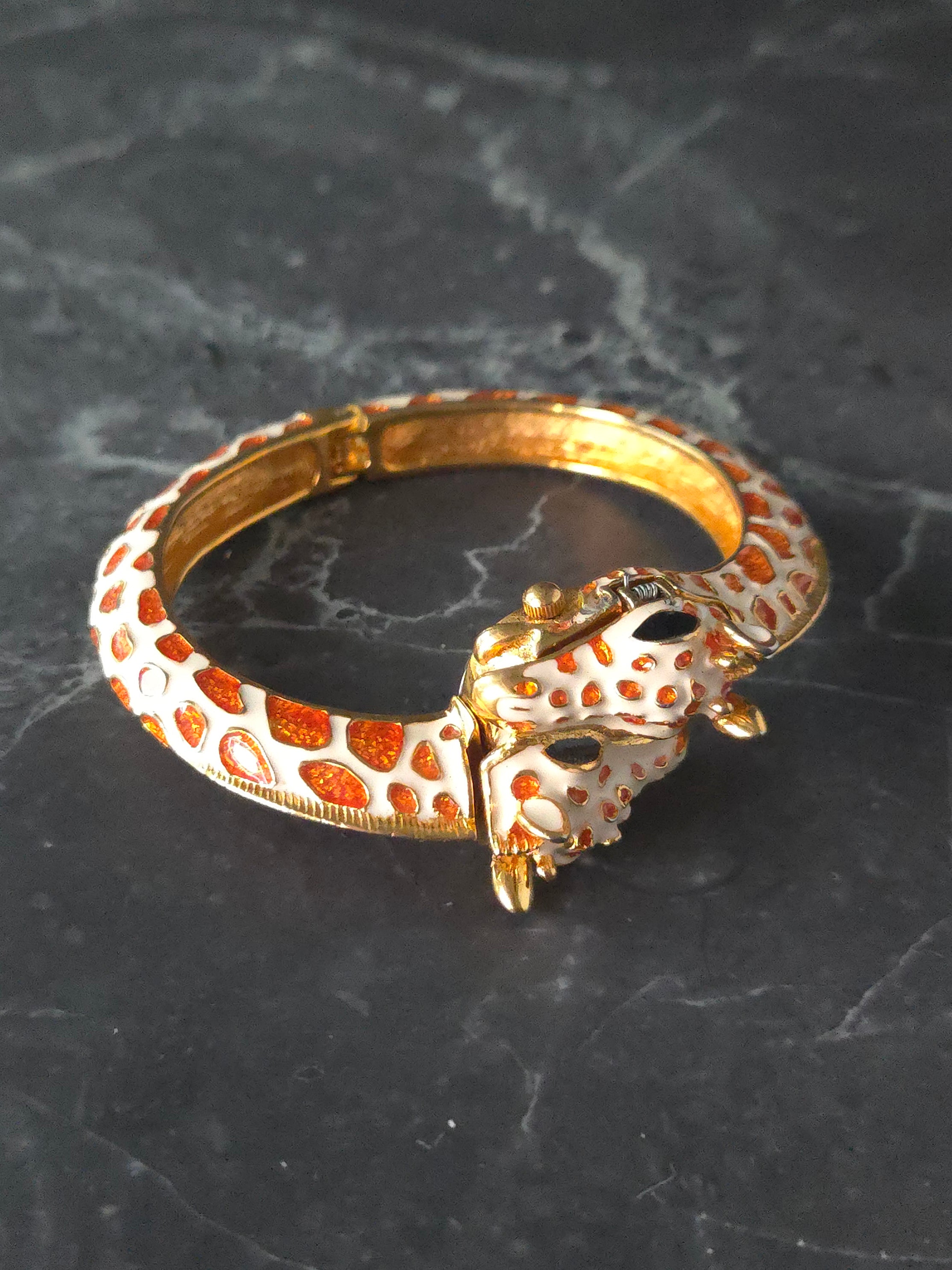 KJL Giraffe Hinge Bangle Quartz Watch