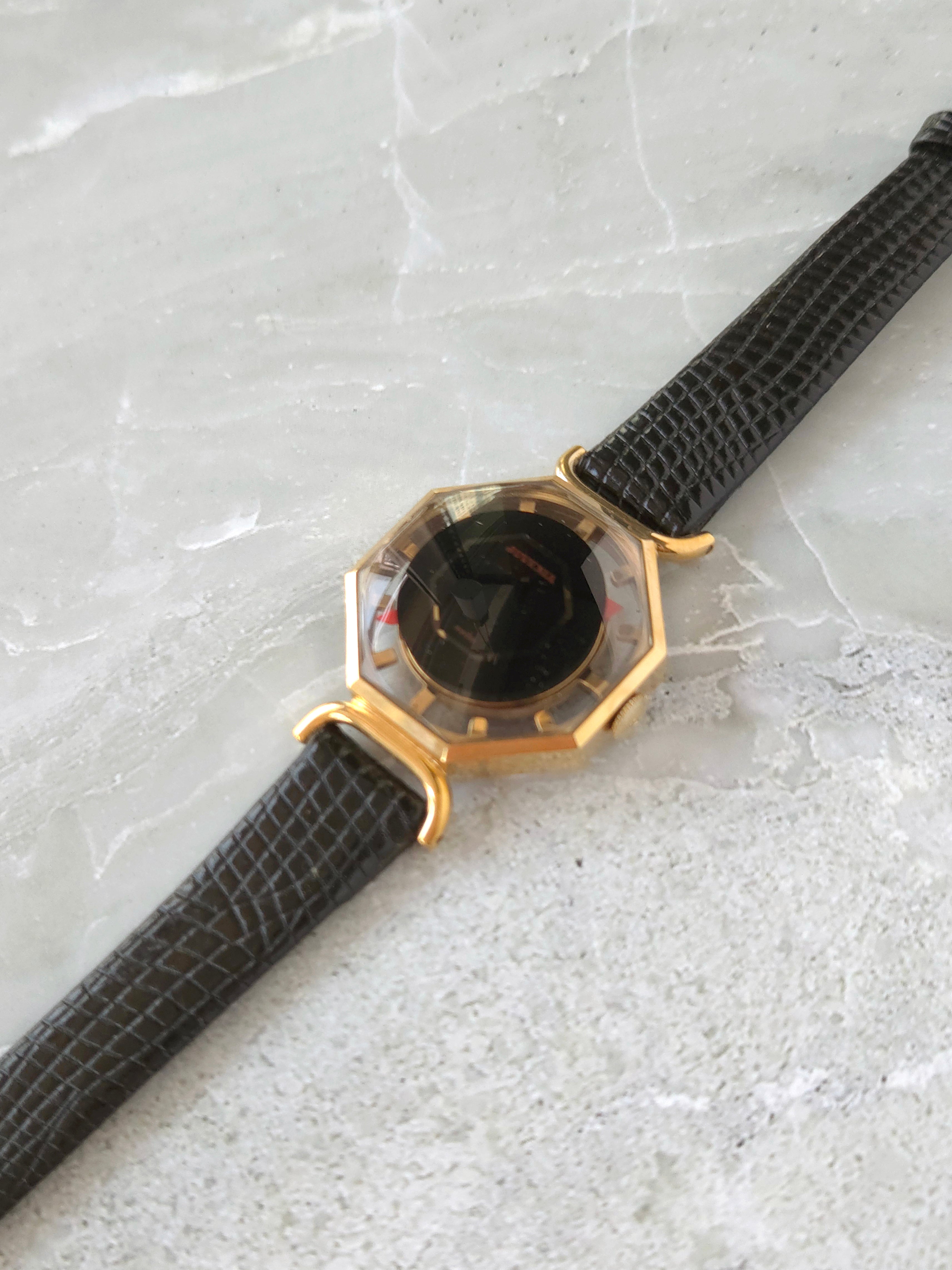 Rare Vintage Juvenia Swiss Skeleton Mechanical Ladies Watch