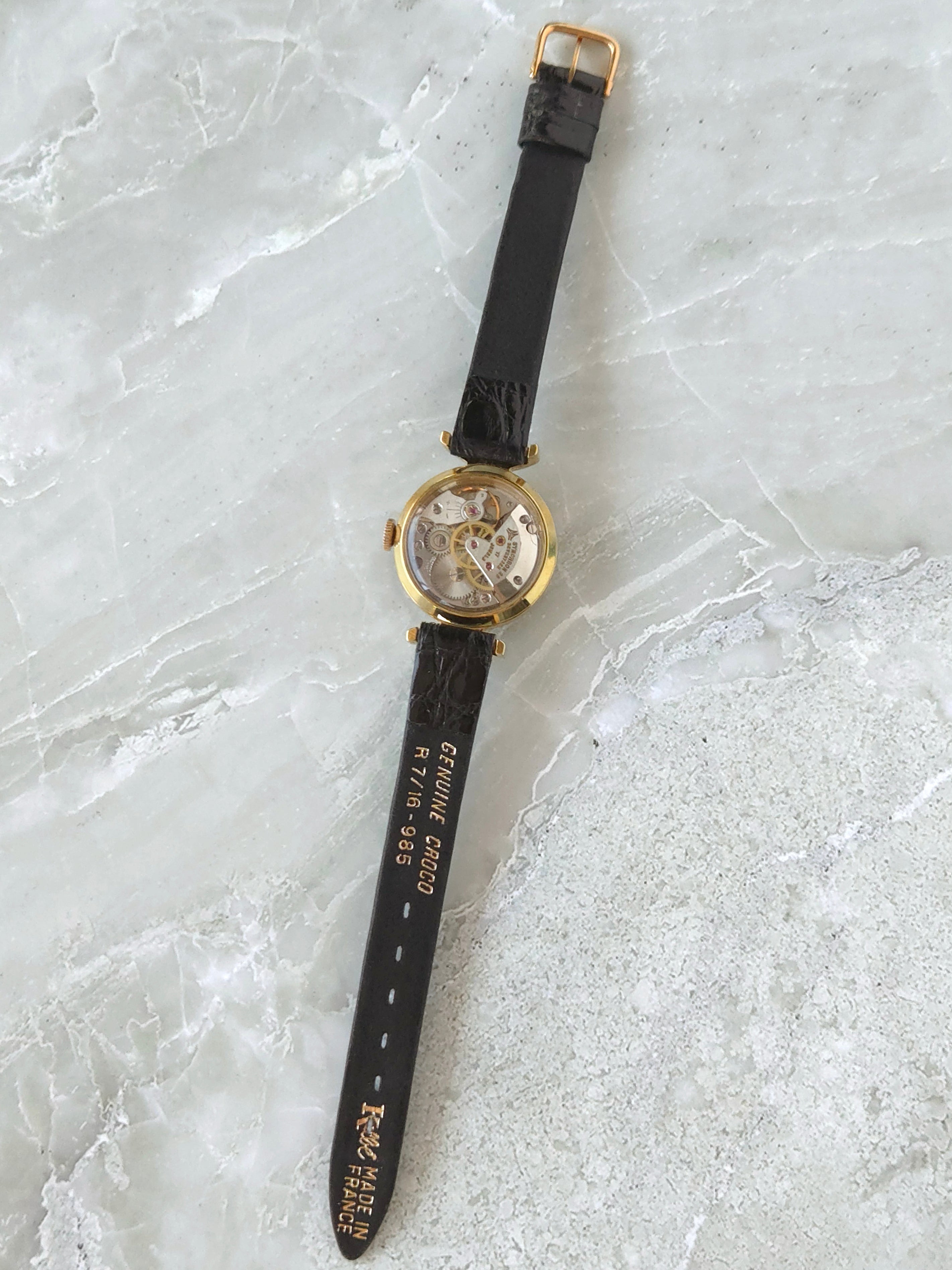 Rare Vintage Orel Cocktail Swiss Mechanical Kaleidoscope Dial Watch