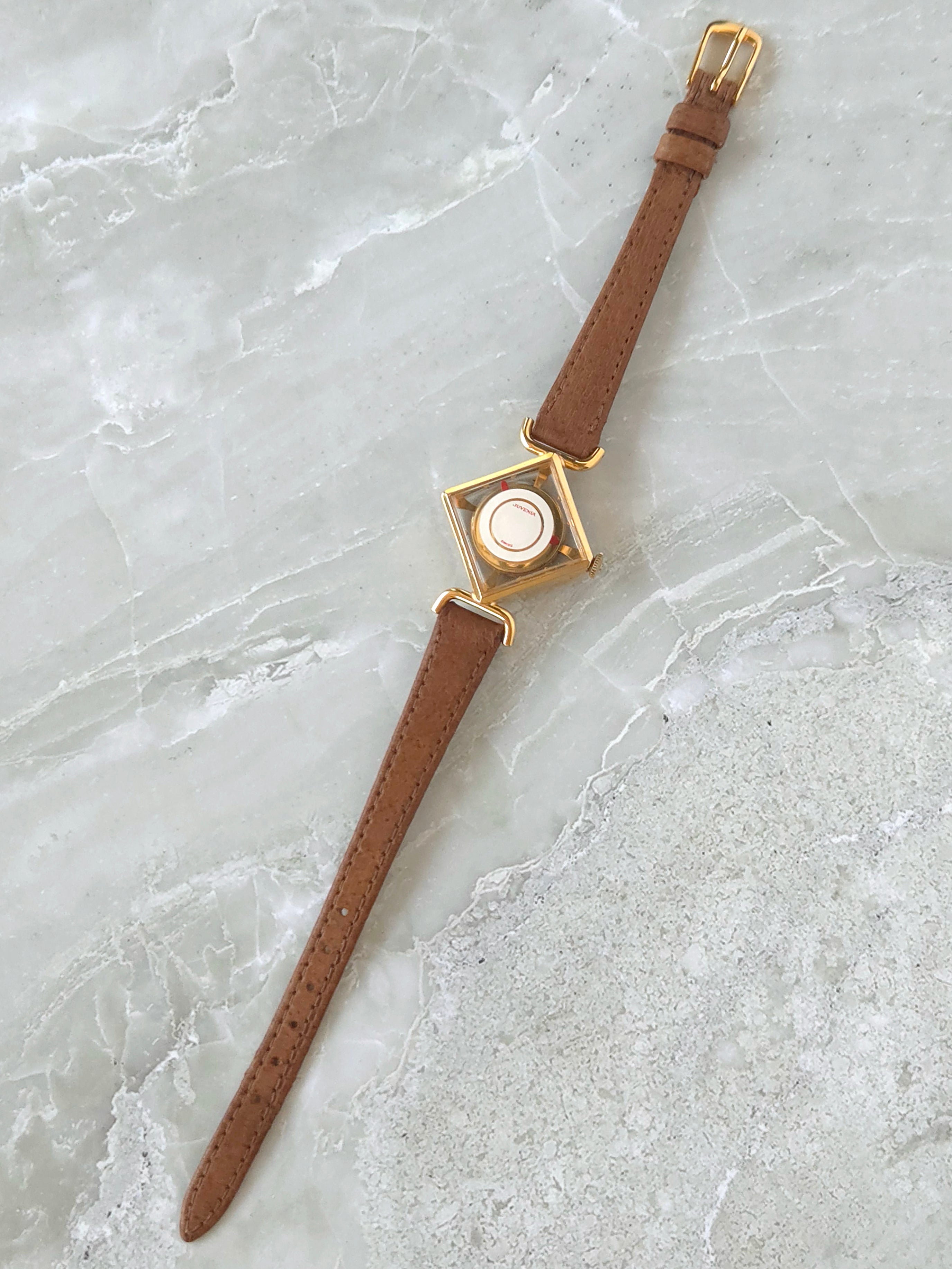 Rare Vintage Juvenia Swiss Skeleton Mystery Dial Manual Wind Watch