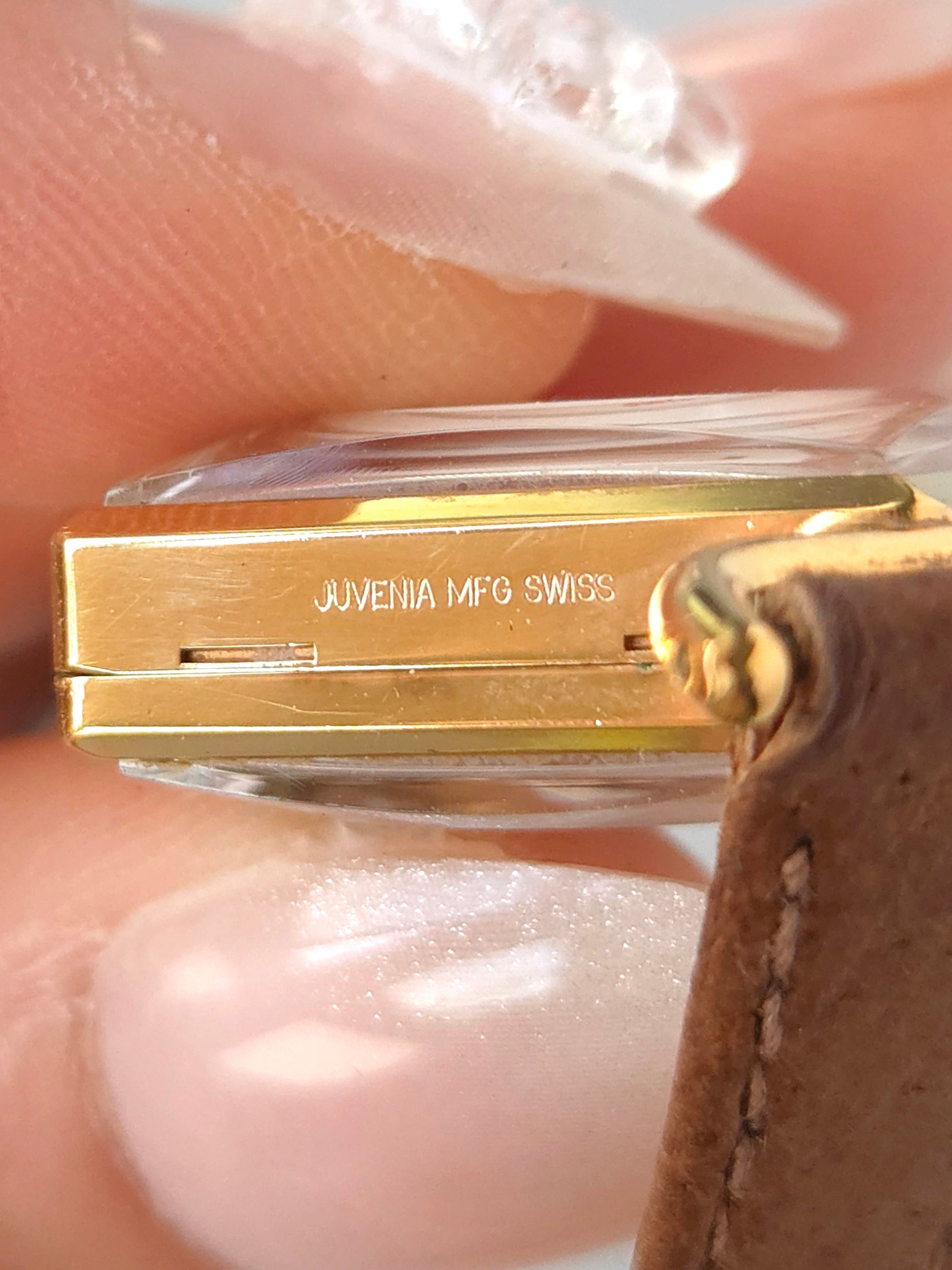 Rare Vintage Juvenia Swiss Skeleton Mystery Dial Manual Wind Watch