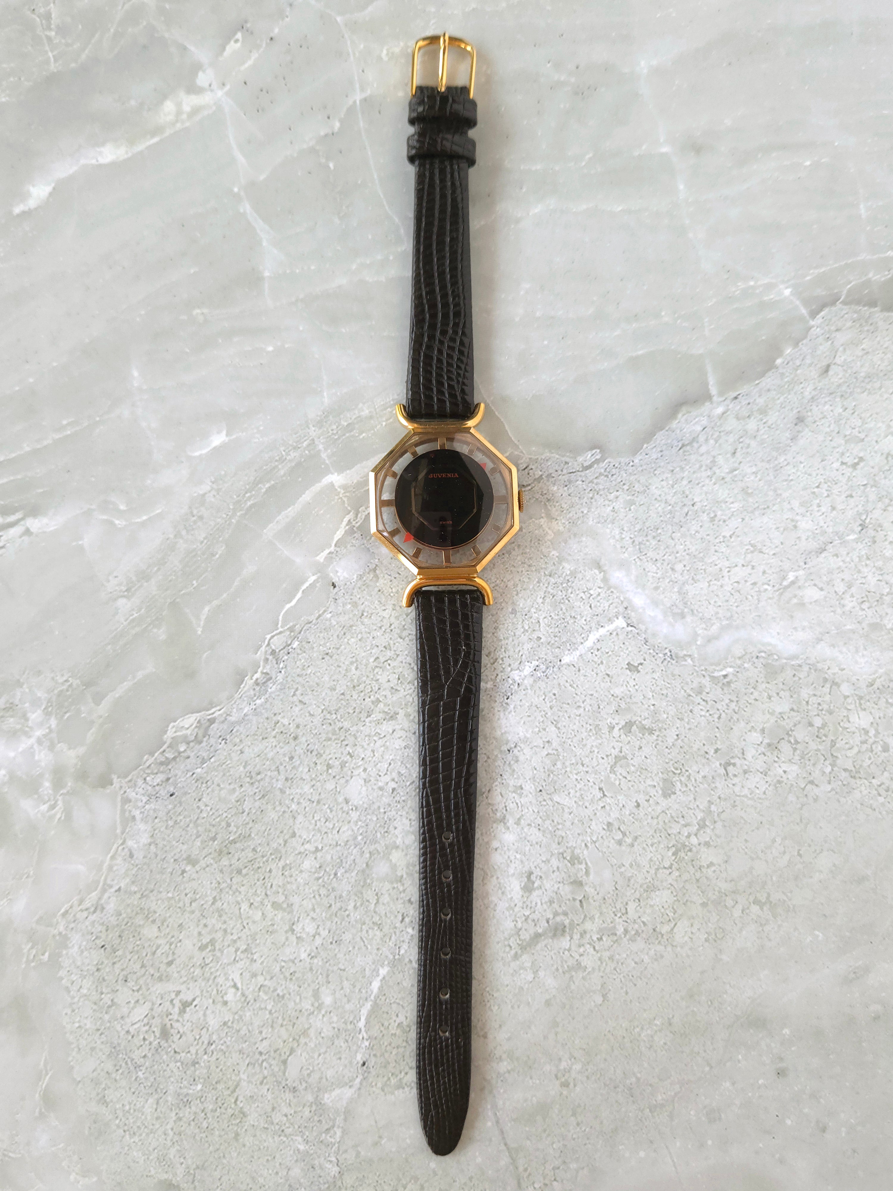 Rare Vintage Juvenia Swiss Skeleton Mechanical Ladies Watch